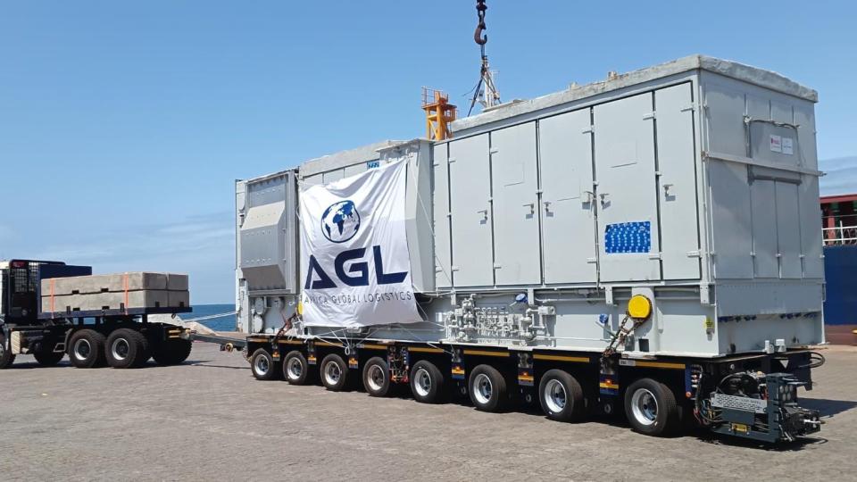 AGL Gabon moves 342-tonne power gear, 480t of ammonium nitrate