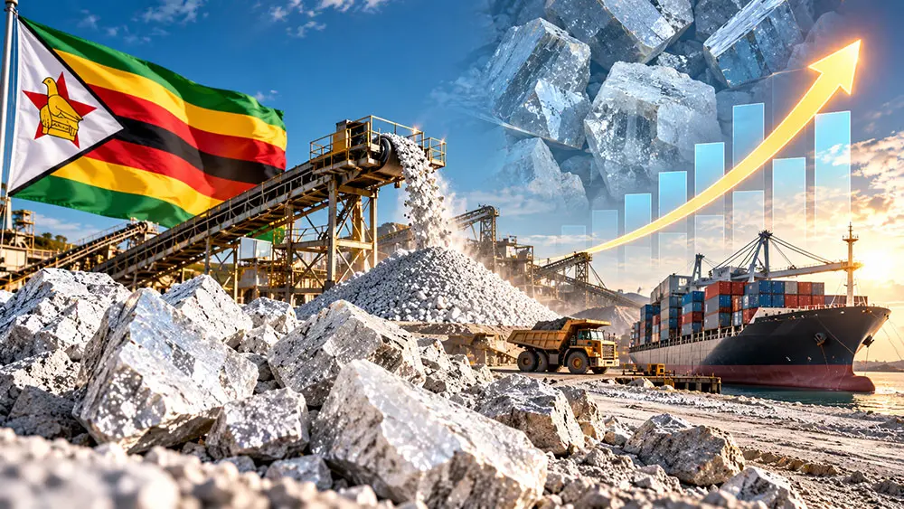 Zimbabwe's lithium export earnings surge on higher spodumene prices